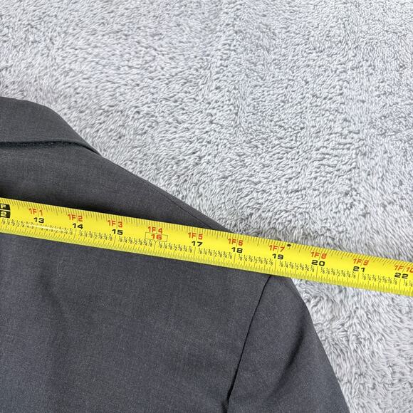 Jos A Banks Jacket Sport Coat Gray 100% Wool Blazer 41L - Picture 8 of 11